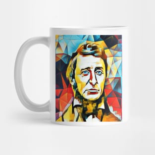 Henry David Thoreau Abstract Portrait | Henry David Thoreau Abstract 15 Mug